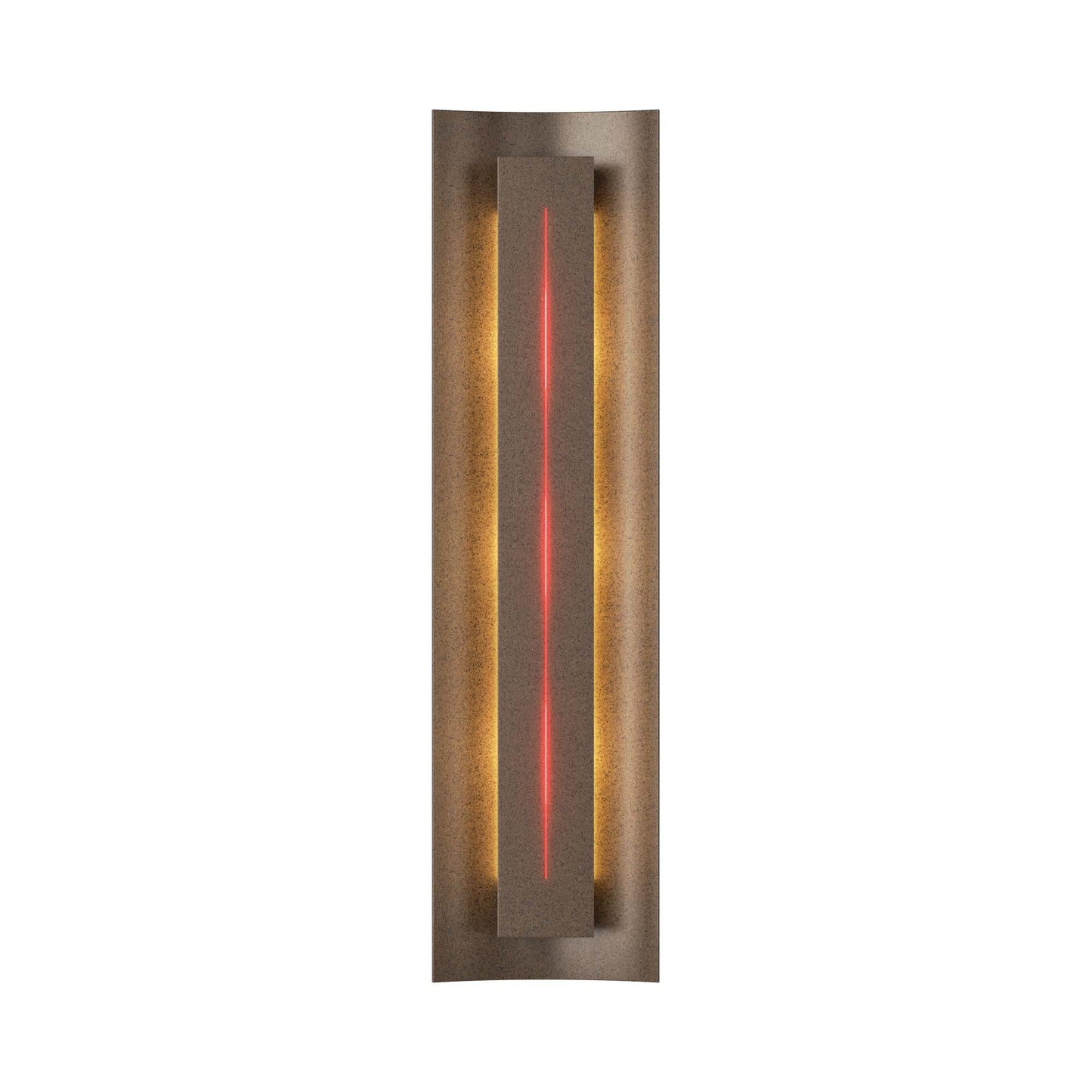 Gallery 217635 Wall Light in Bronze/Red Glass.
