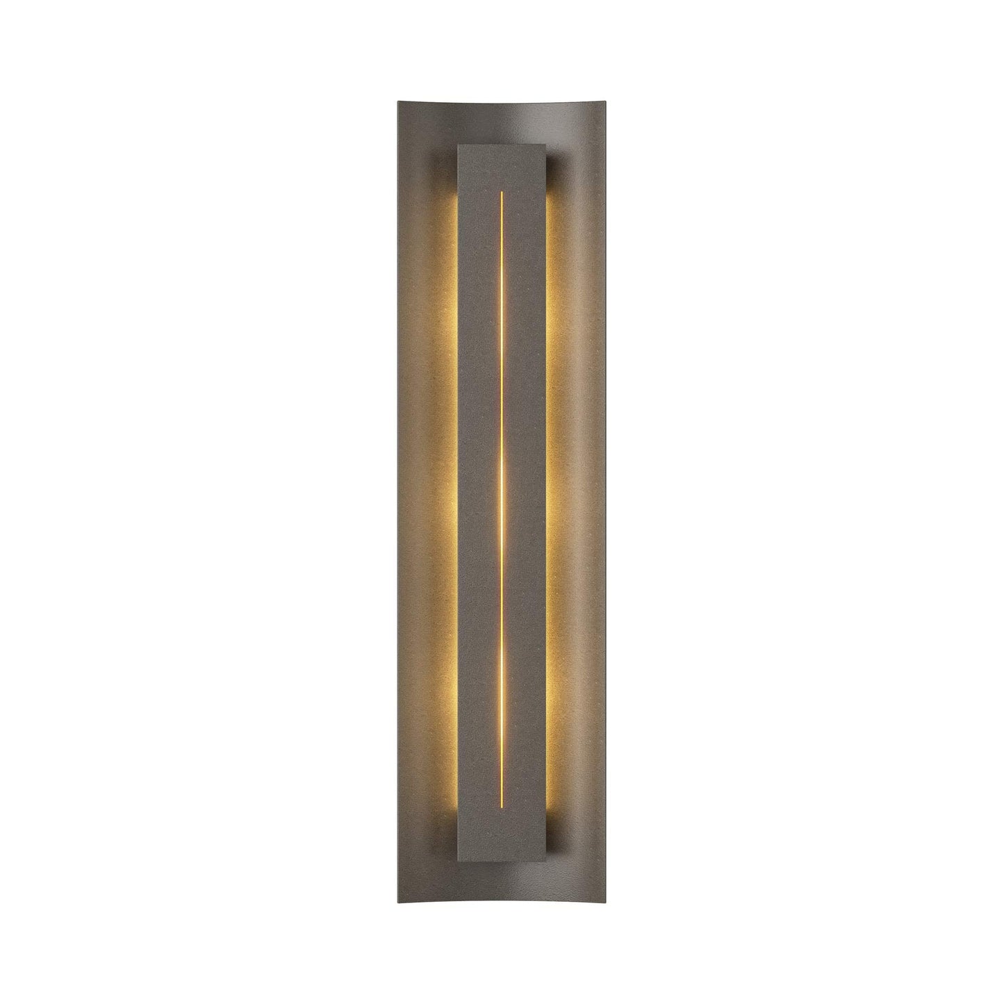 Gallery 217635 Wall Light in Dark Smoke/Ivory Art Glass.