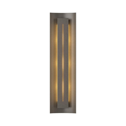 Gallery 217635 Wall Light in Dark Smoke/Ivory Art Glass.