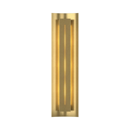 Gallery 217635 Wall Light in Modern Brass/Ivory Art Glass.