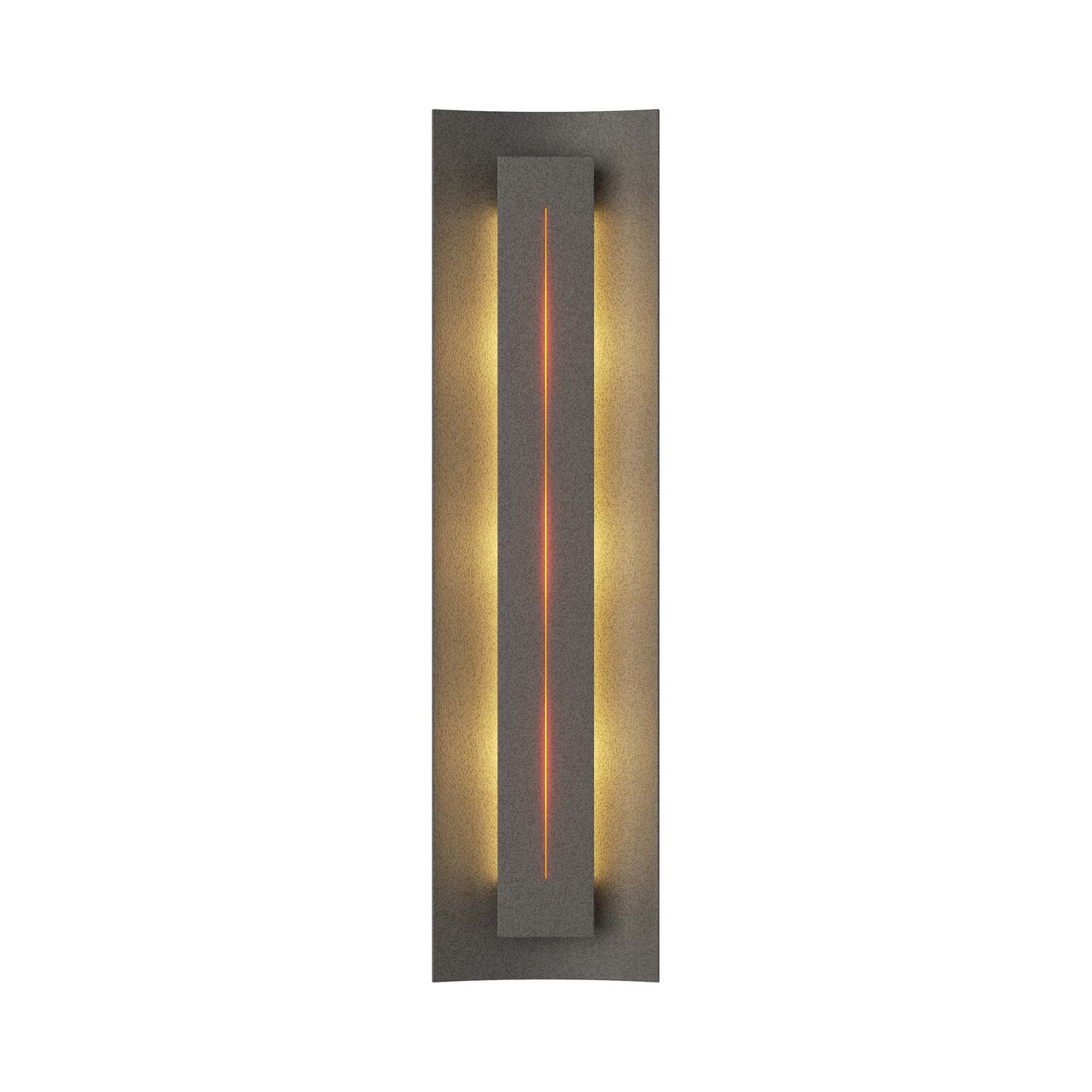 Gallery 217635 Wall Light in Natural Iron/Amber Glass.