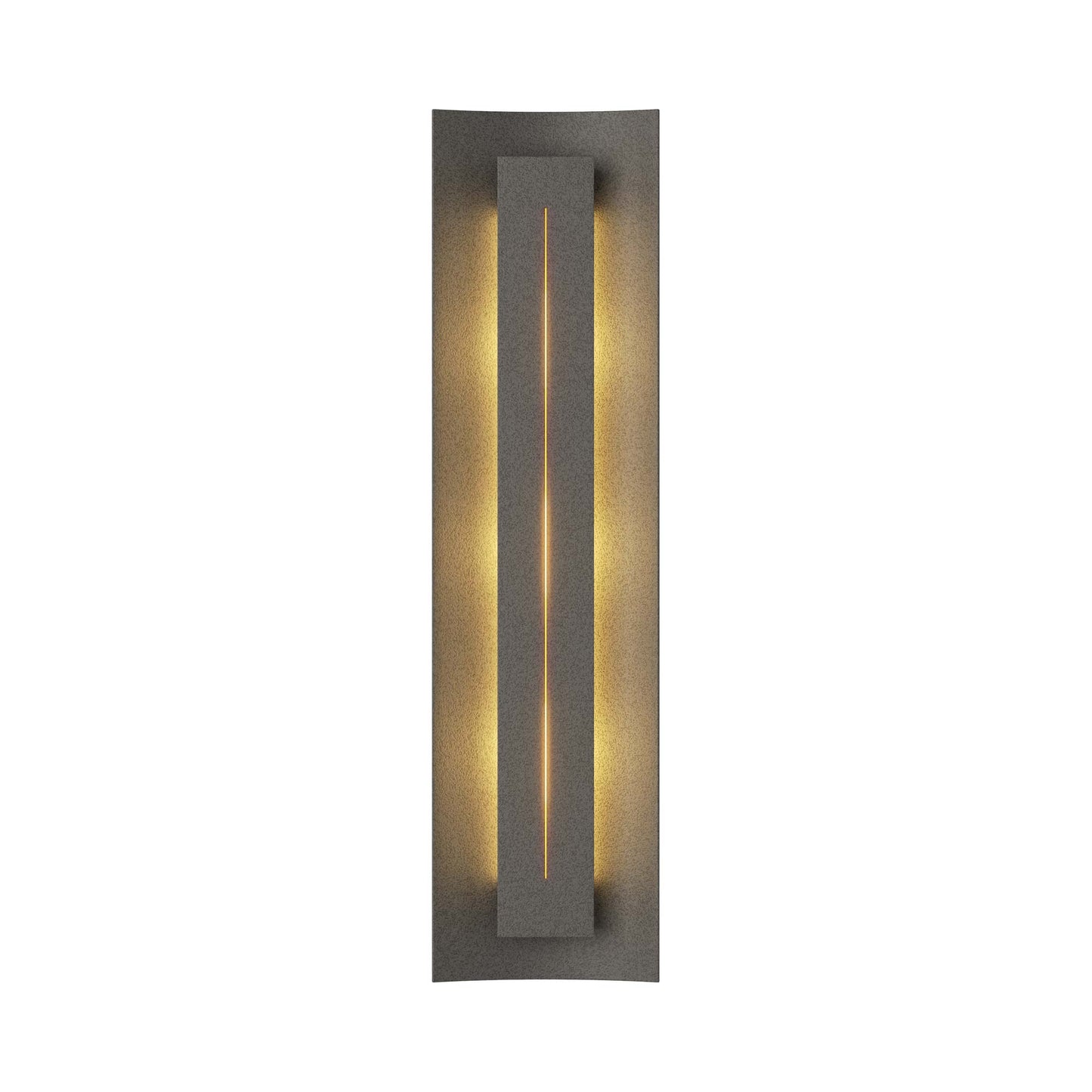 Gallery 217635 Wall Light in Natural Iron/Ivory Art Glass.