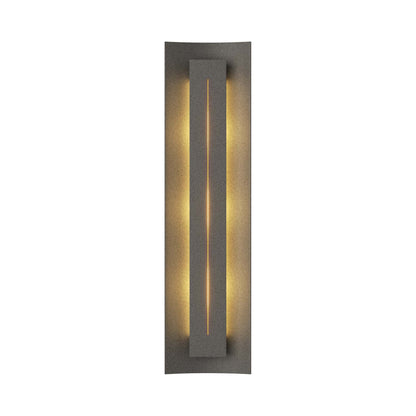 Gallery 217635 Wall Light in Natural Iron/Ivory Art Glass.