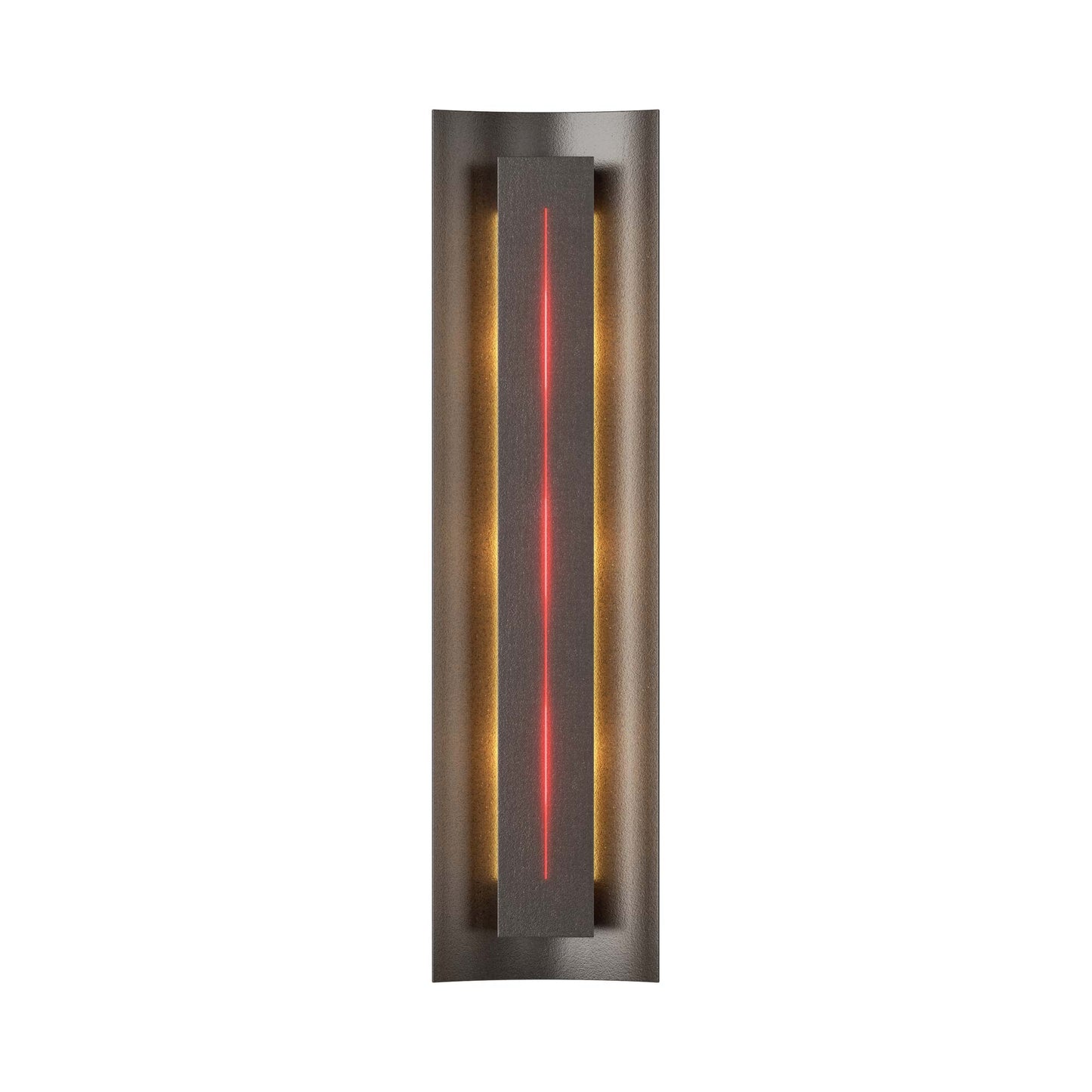 Gallery 217635 Wall Light in Oil Rubbed Bronze/Red Glass.