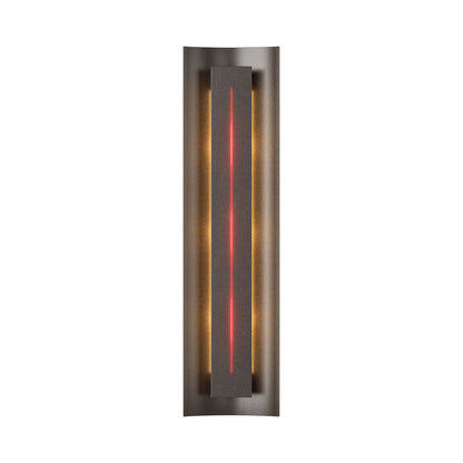 Gallery 217635 Wall Light in Oil Rubbed Bronze/Red Glass.