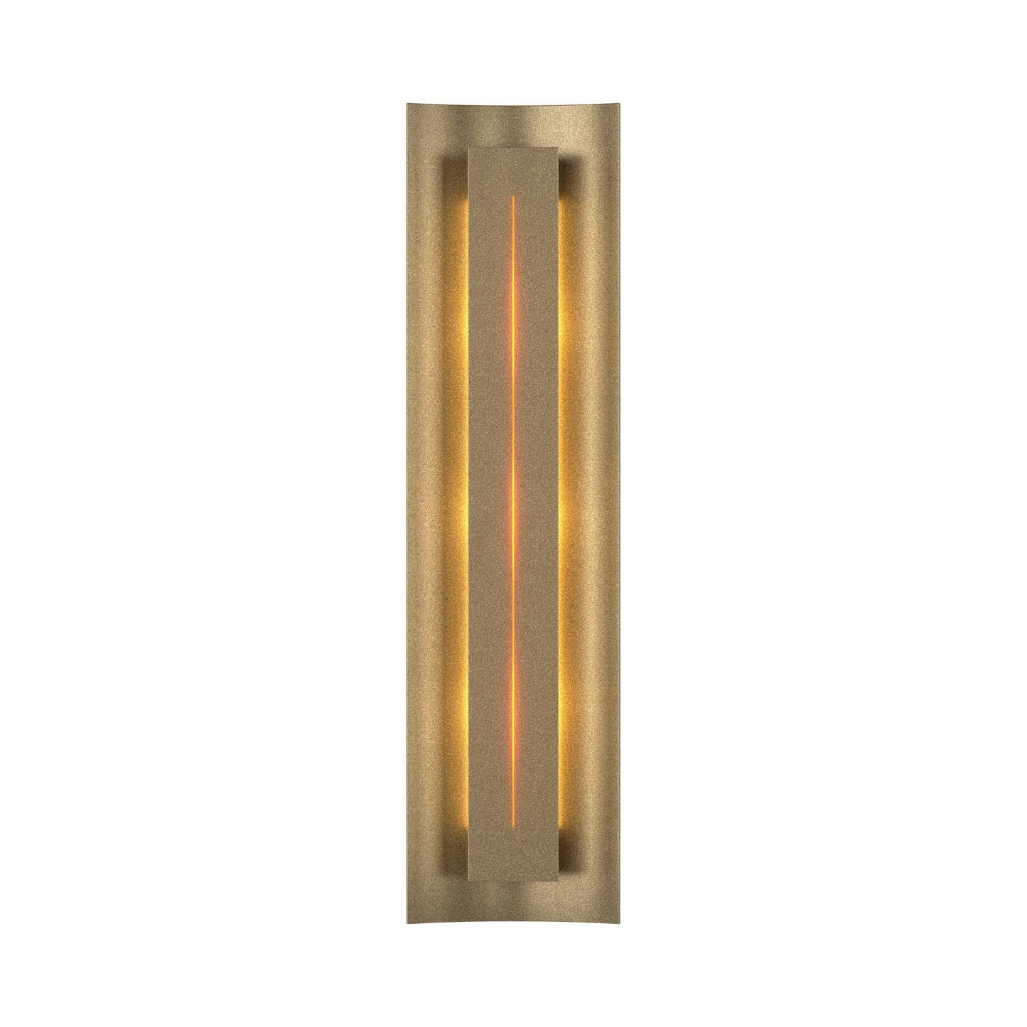 Gallery 217635 Wall Light in Soft Gold/Amber Glass.
