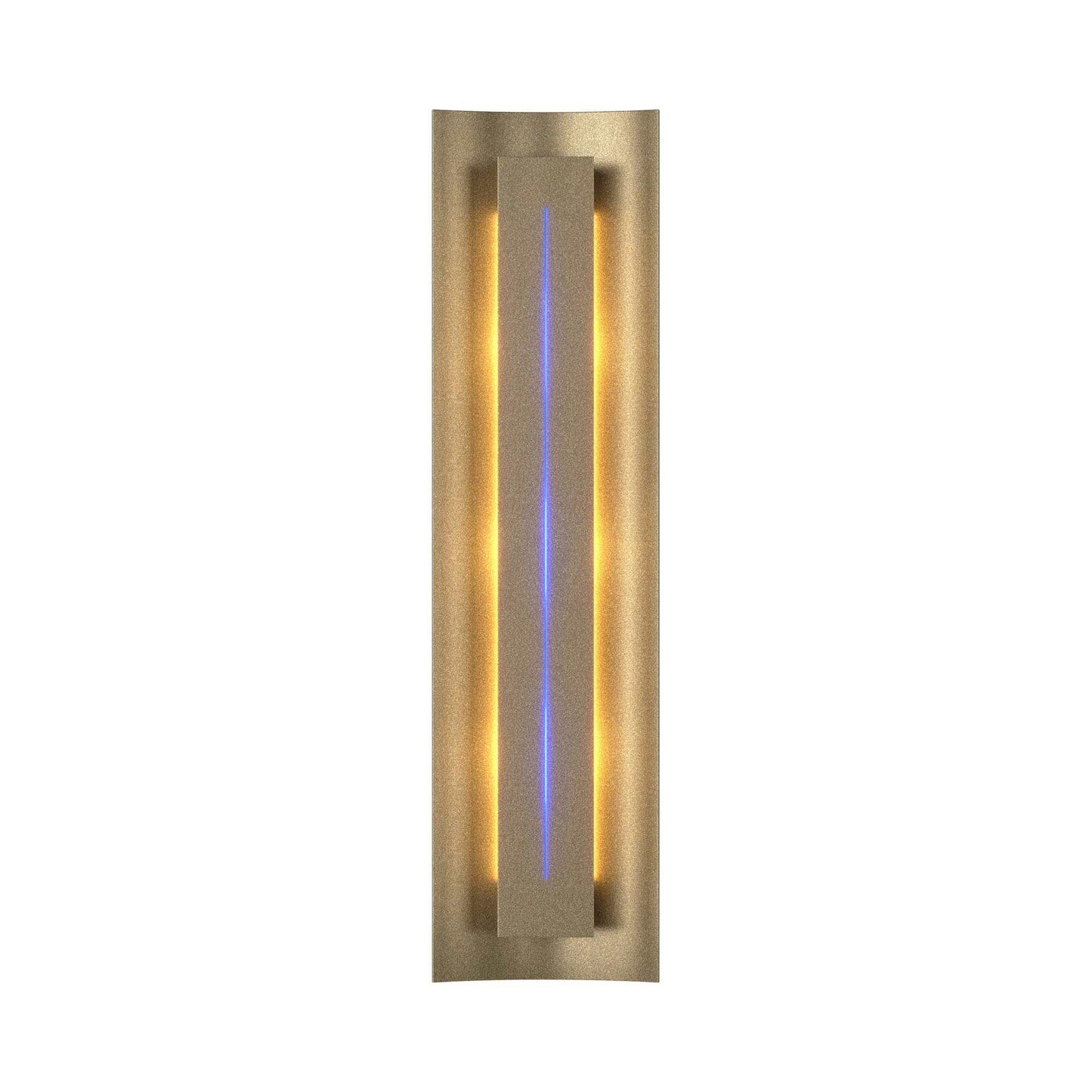Gallery 217635 Wall Light in Soft Gold/Blue Glass.