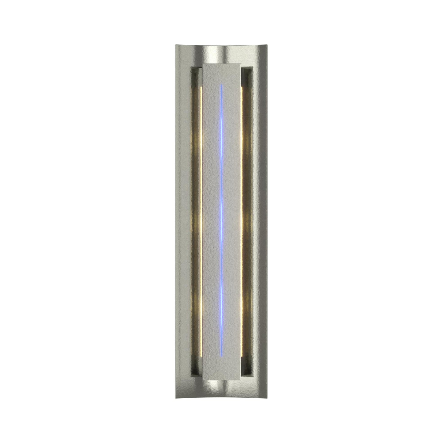 Gallery 217635 Wall Light in Sterling/Blue Glass.