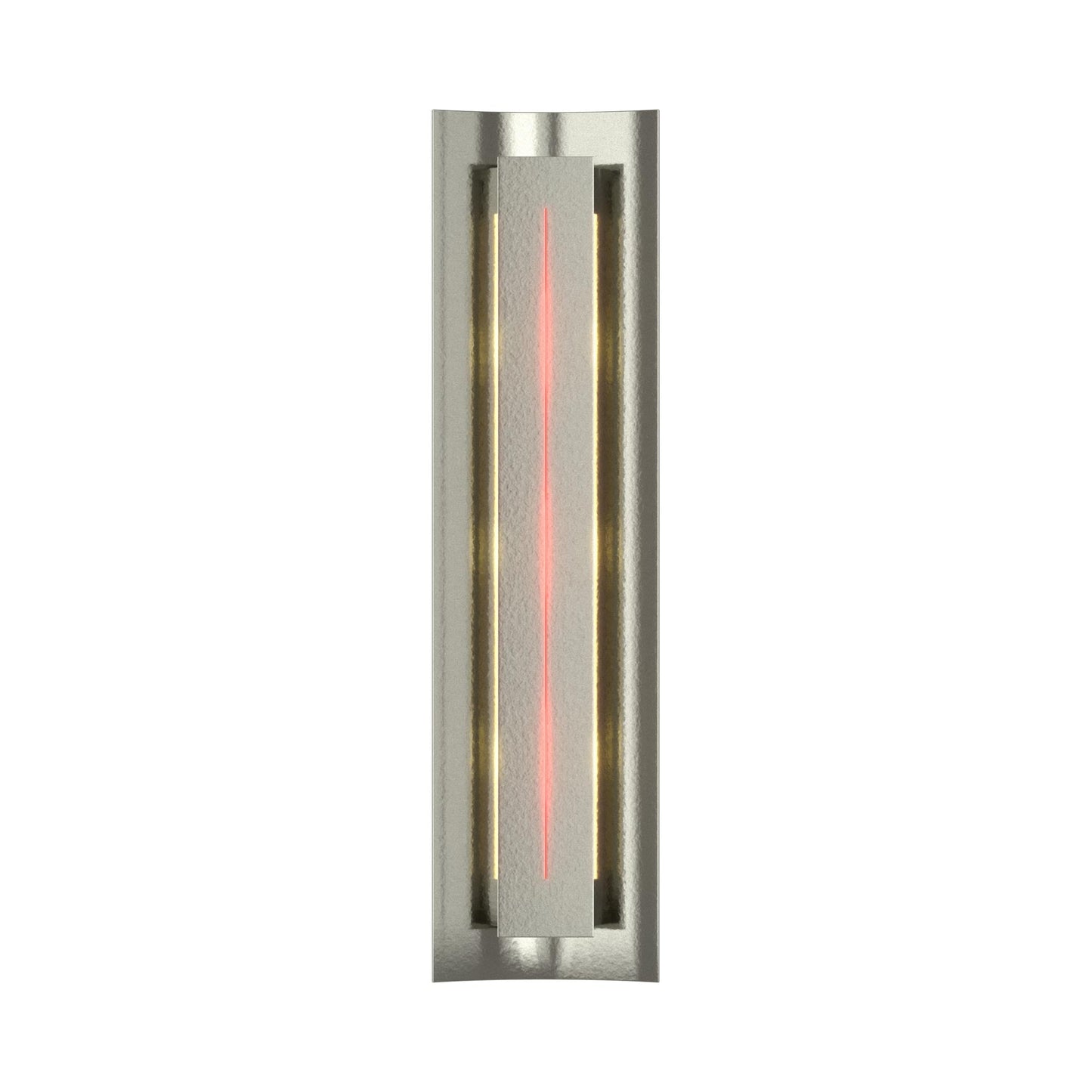 Gallery 217635 Wall Light in Sterling/Red Glass.