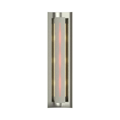 Gallery 217635 Wall Light in Sterling/Red Glass.