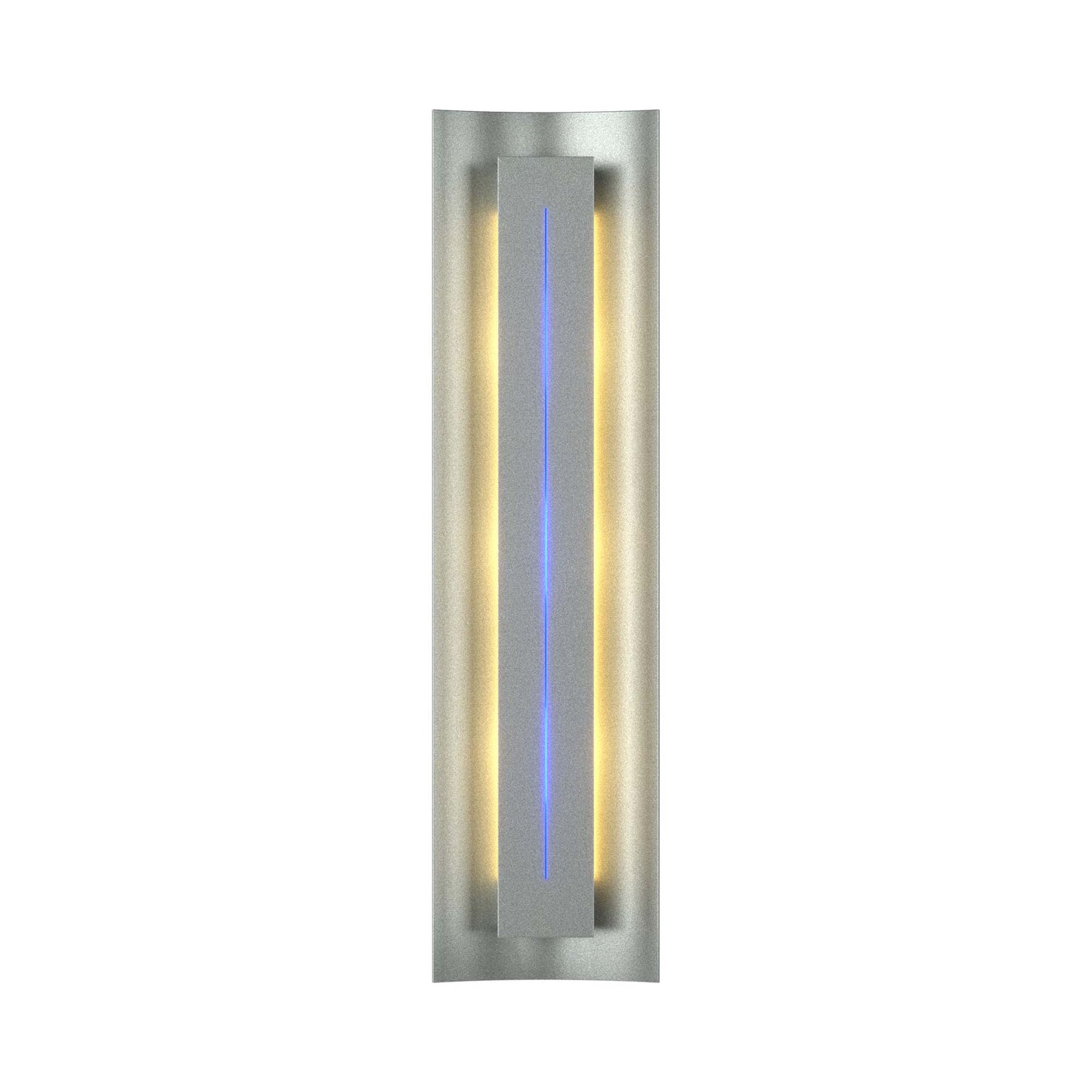 Gallery 217635 Wall Light in Vintage Platinum/Blue Glass.
