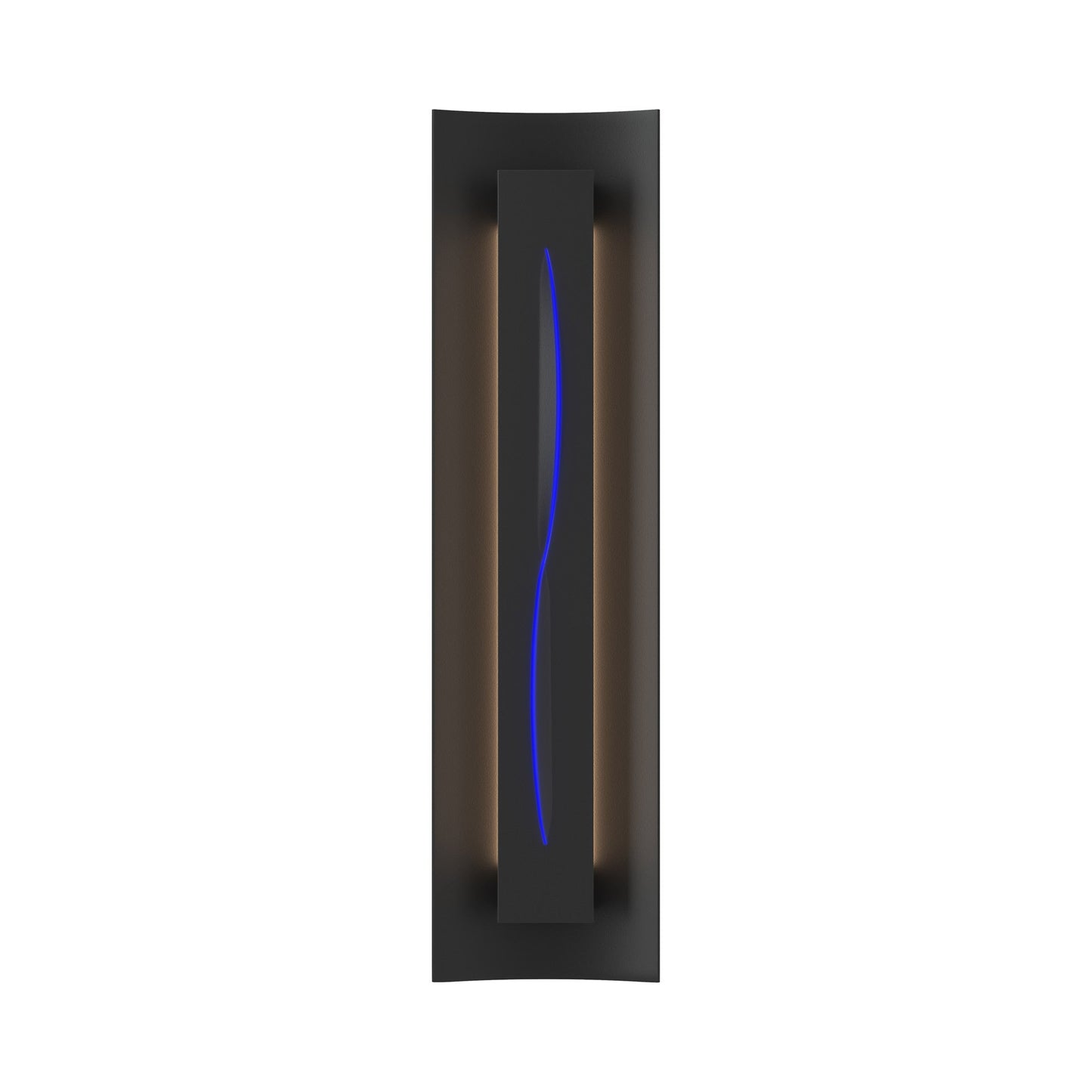 Gallery 217640 Wall Light in Black/Blue Glass.