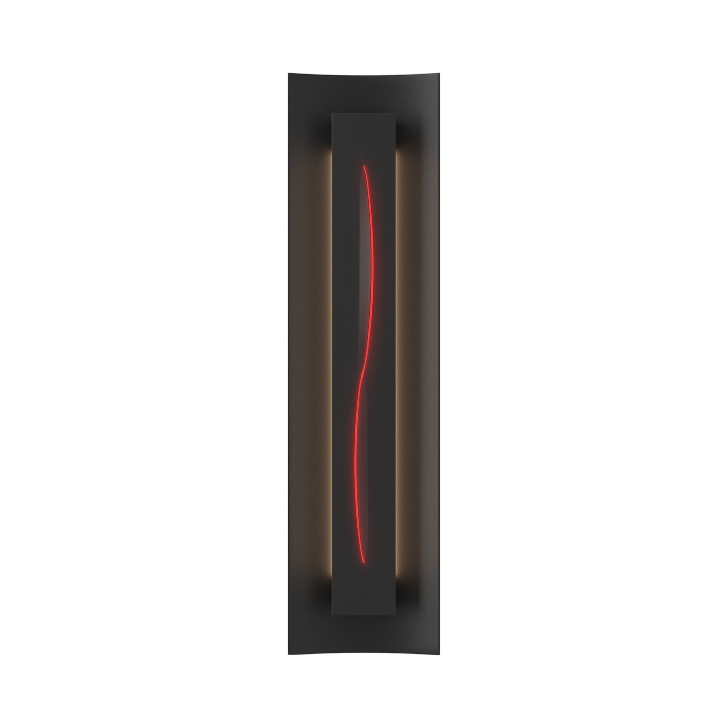 Gallery 217640 Wall Light in Black/Red Glass.