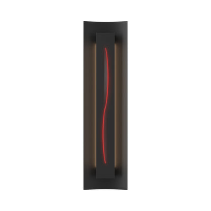 Gallery 217640 Wall Light in Black/Red Glass.