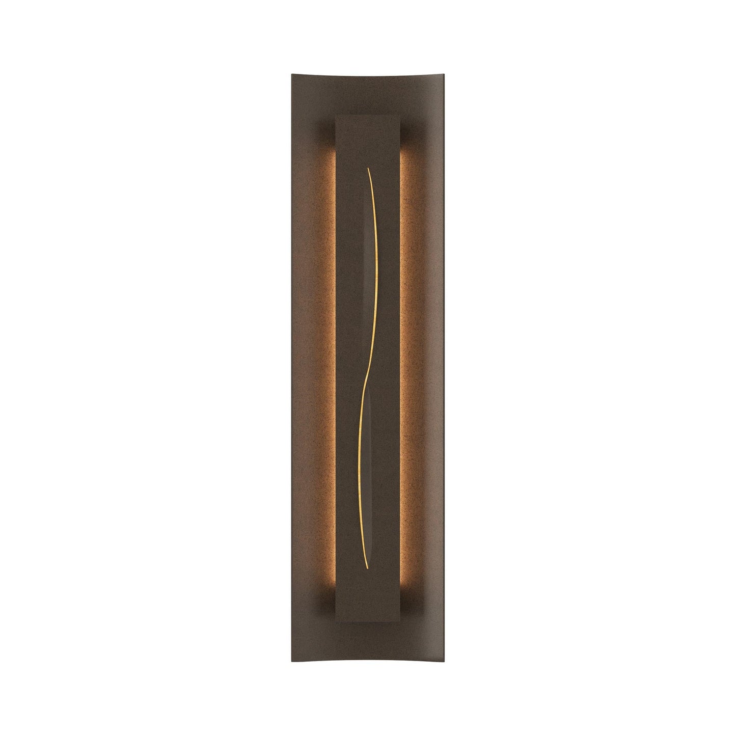 Gallery 217640 Wall Light in Bronze/Amber Glass.