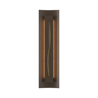 Gallery 217640 Wall Light in Bronze/Amber Glass.