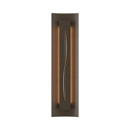Gallery 217640 Wall Light in Bronze/Ivory Art Glass.