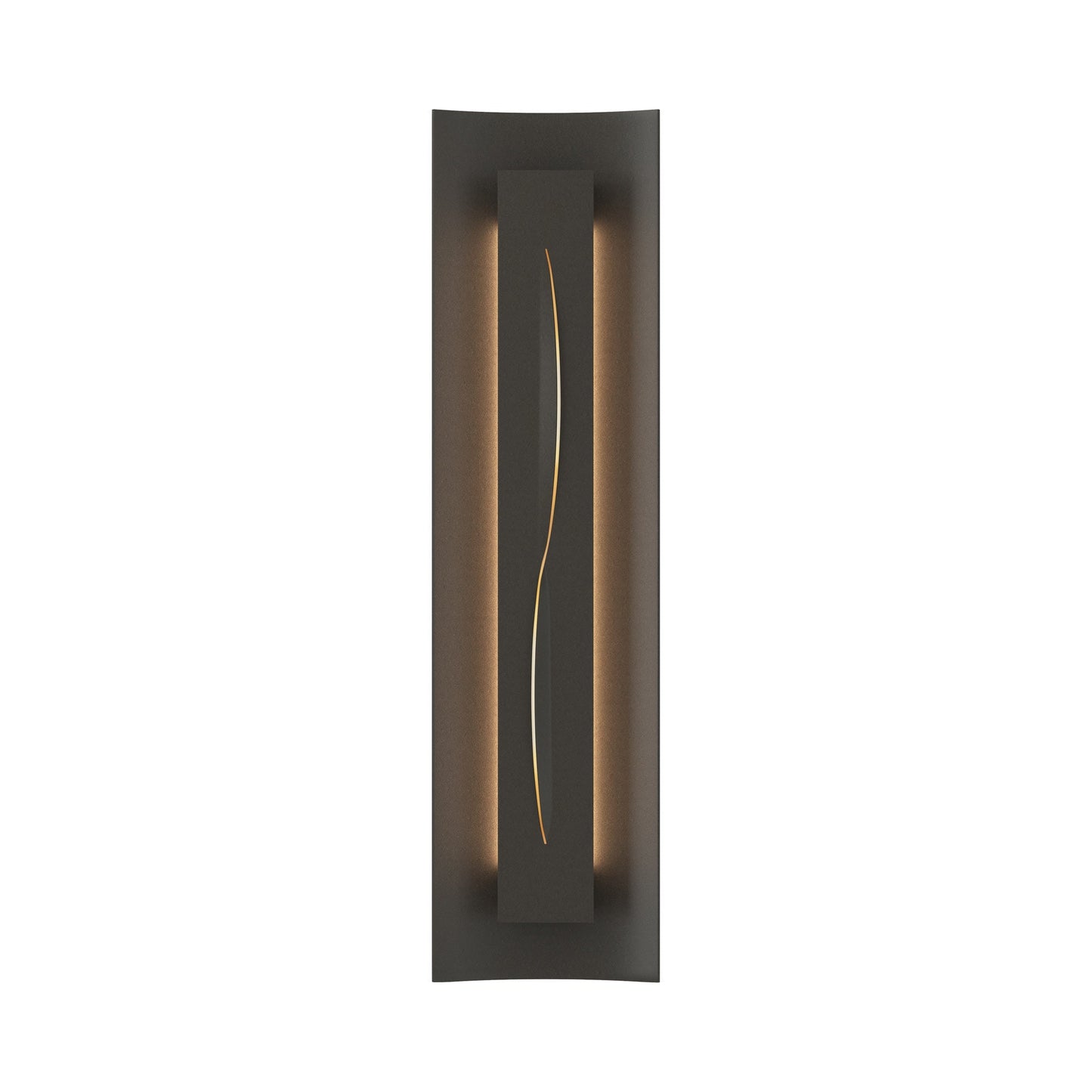Gallery 217640 Wall Light in Dark Smoke/Ivory Art Glass.