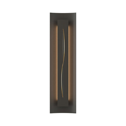 Gallery 217640 Wall Light in Dark Smoke/Ivory Art Glass.