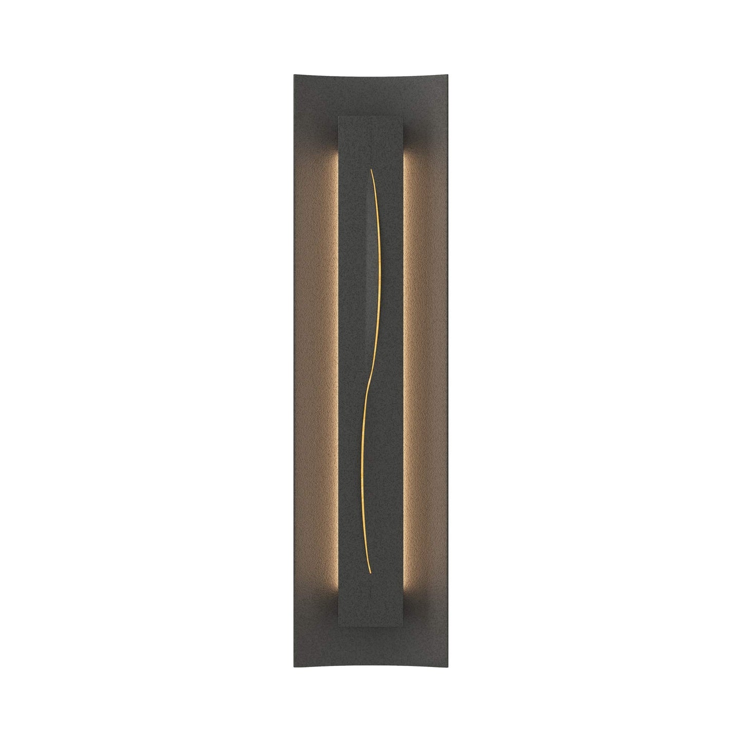 Gallery 217640 Wall Light in Natural Iron/Amber Glass.