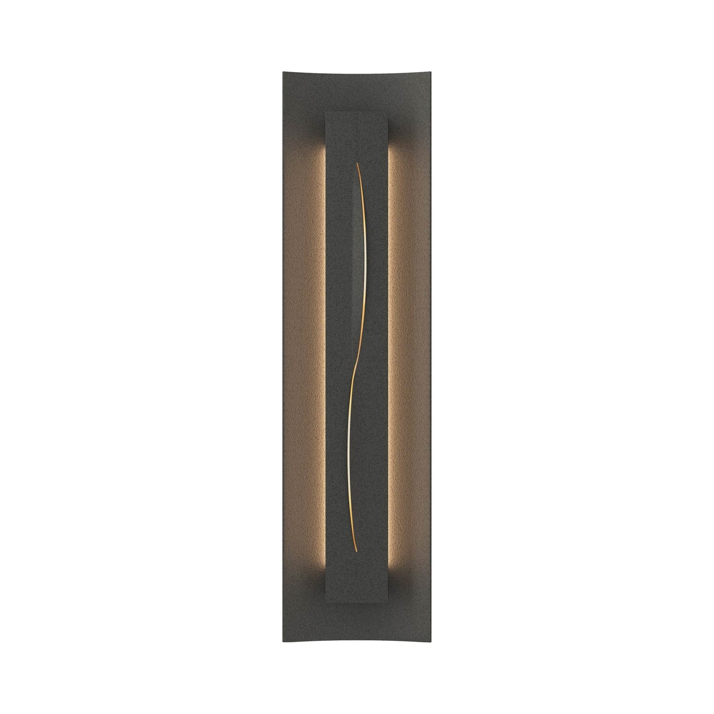 Gallery 217640 Wall Light in Natural Iron/Ivory Art Glass.