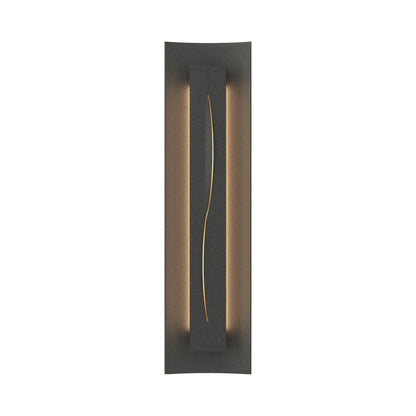 Gallery 217640 Wall Light in Natural Iron/Ivory Art Glass.