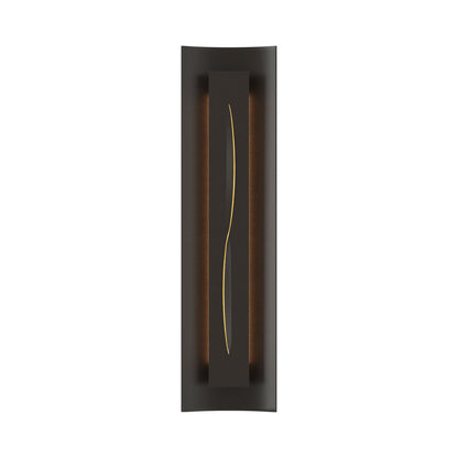 Gallery 217640 Wall Light in Oil Rubbed Bronze/Amber Glass.