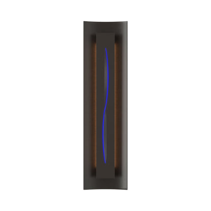 Gallery 217640 Wall Light in Oil Rubbed Bronze/Blue Glass.