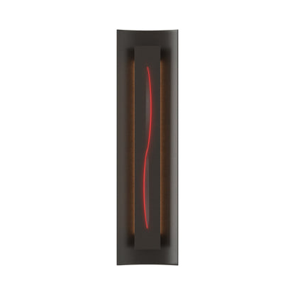 Gallery 217640 Wall Light in Oil Rubbed Bronze/Red Glass.