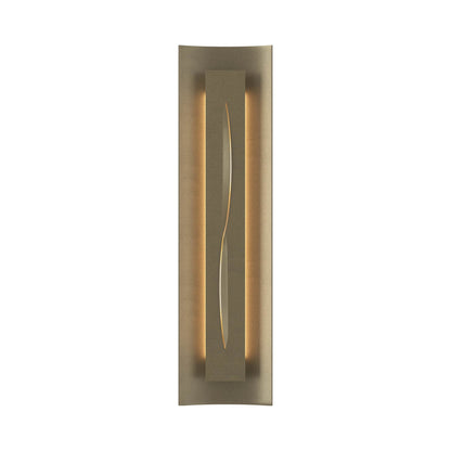 Gallery 217640 Wall Light in Soft Gold/Ivory Art Glass.