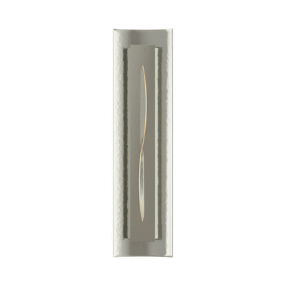 Gallery 217640 Wall Light in Sterling/Ivory Art Glass.