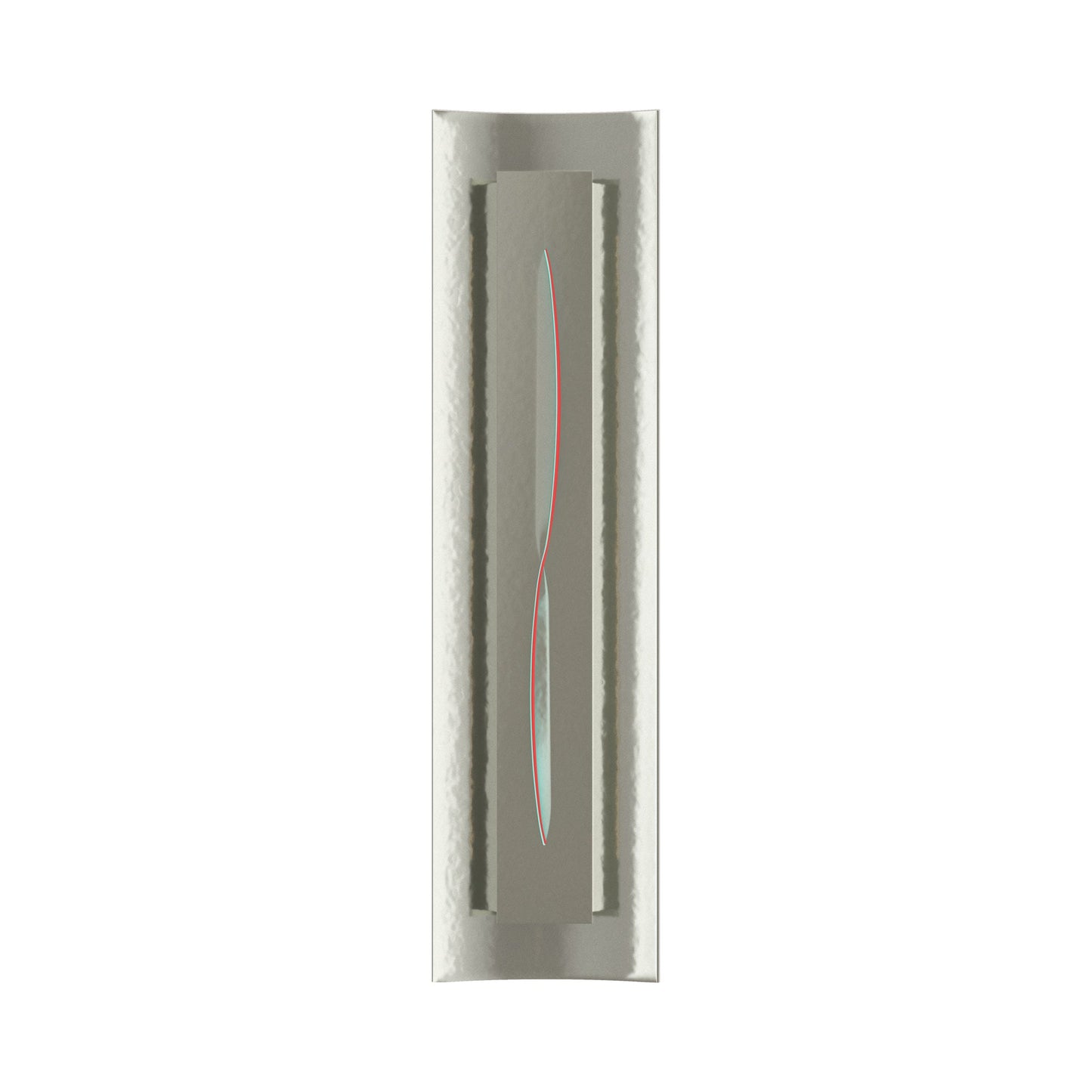 Gallery 217640 Wall Light in Sterling/Red Glass.