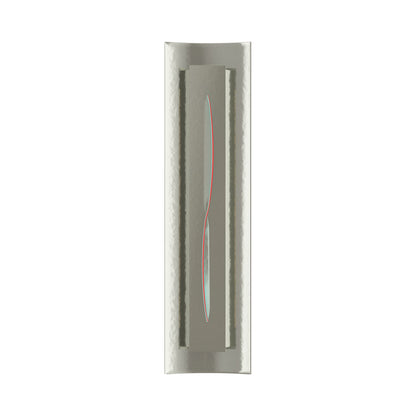 Gallery 217640 Wall Light in Sterling/Red Glass.