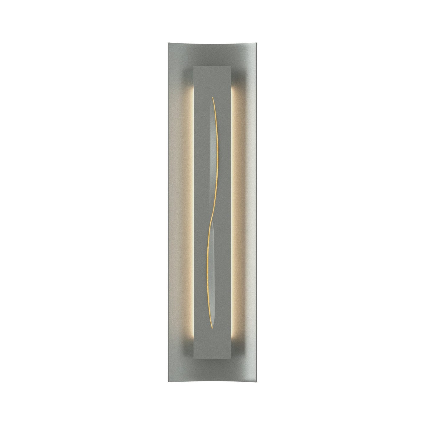 Gallery 217640 Wall Light in Vintage Platinum/Amber Glass.