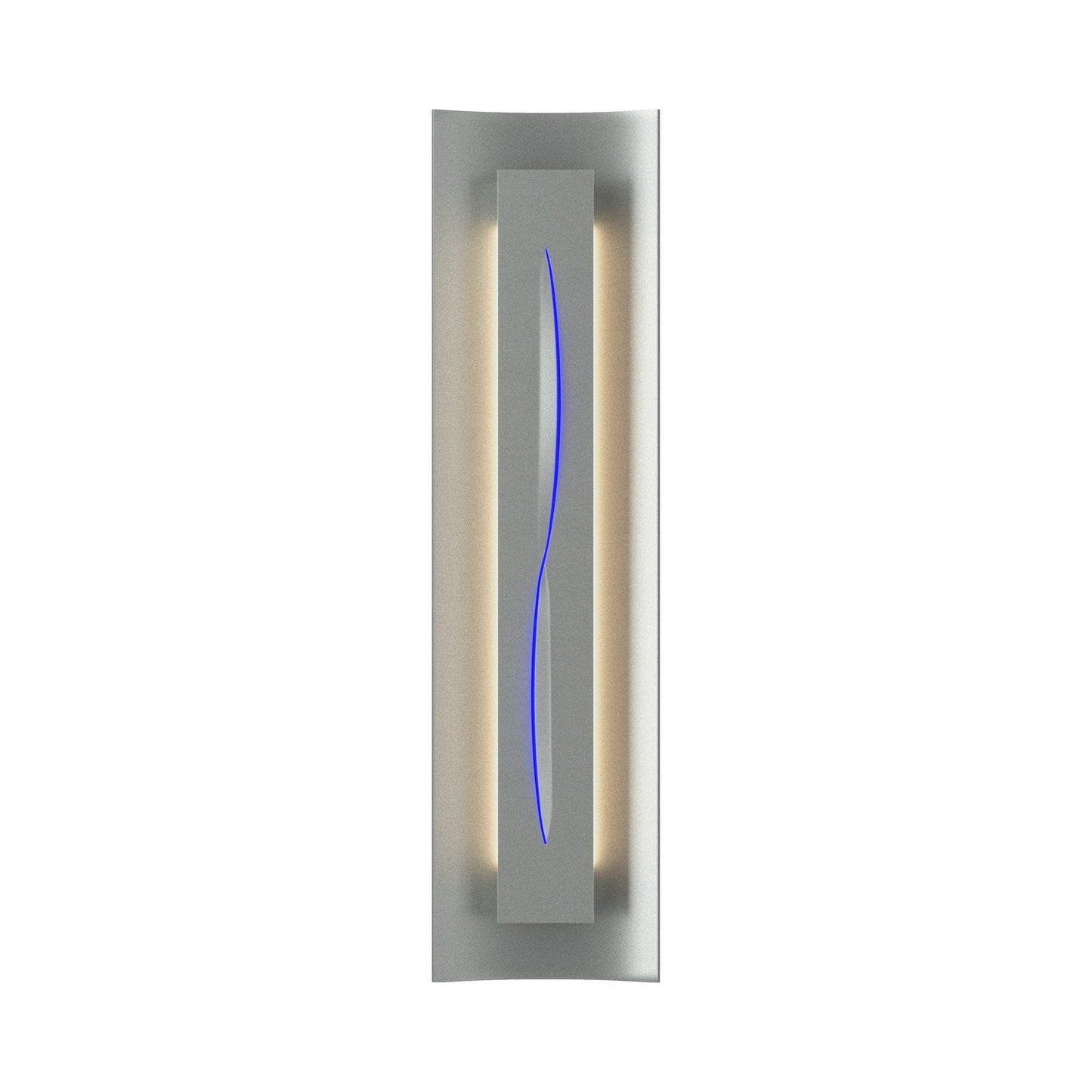 Gallery 217640 Wall Light in Vintage Platinum/Blue Glass.