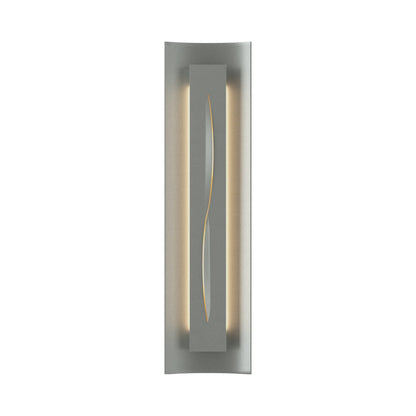 Gallery 217640 Wall Light in Vintage Platinum/Ivory Art Glass.
