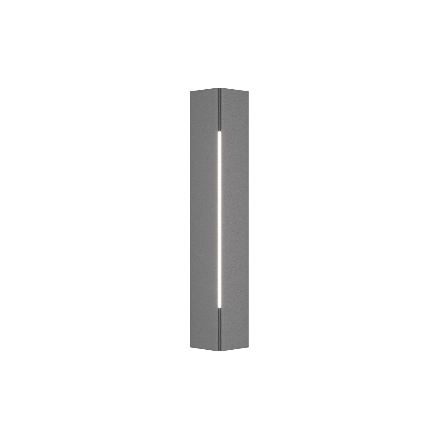 Gallery Outdoor Wall Light in Coastal Burnished Steel (24.3-Inch).