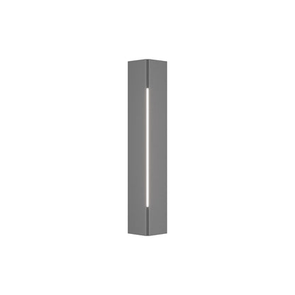 Gallery Outdoor Wall Light in Coastal Burnished Steel (24.3-Inch).