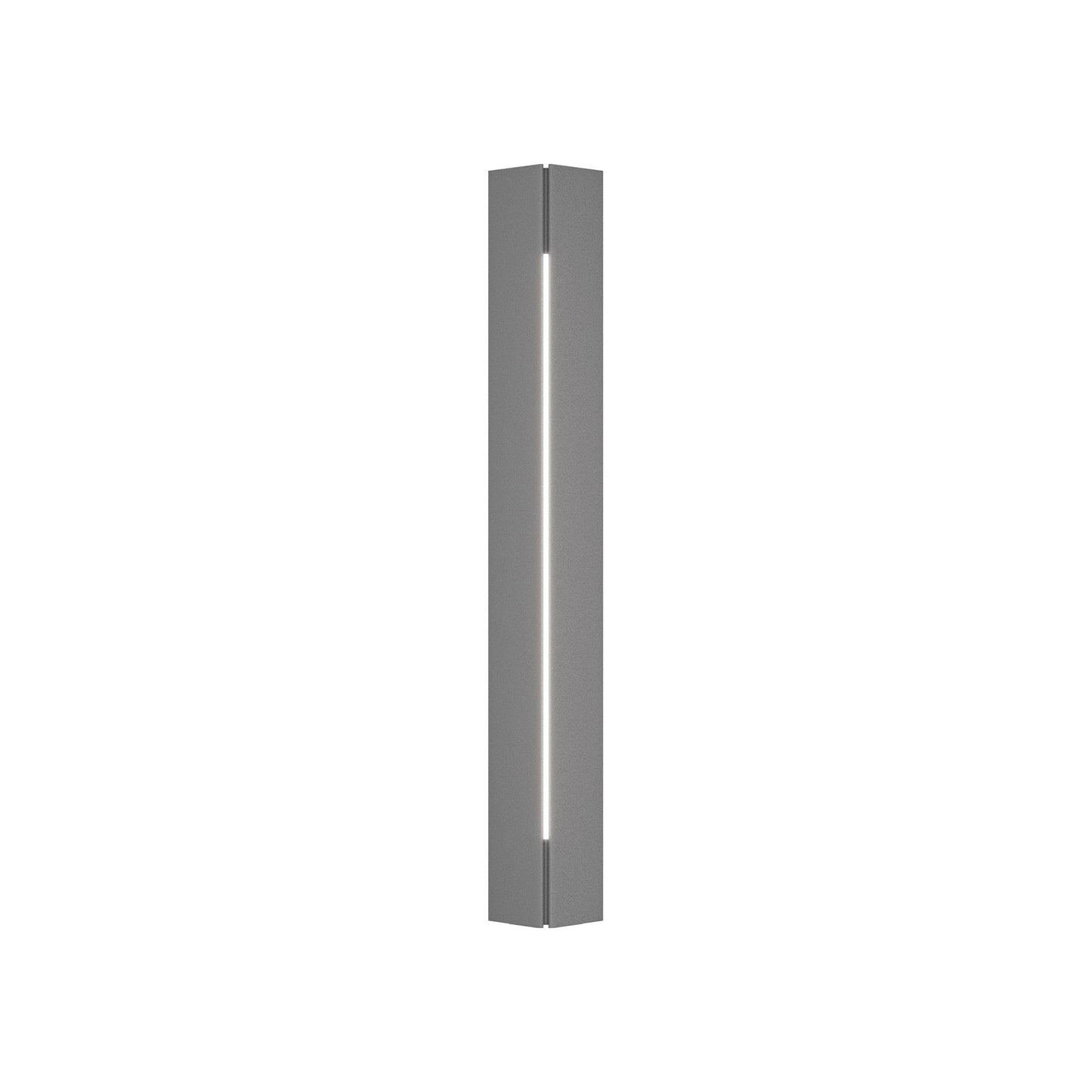 Gallery Outdoor Wall Light in Coastal Burnished Steel (35.9-Inch).