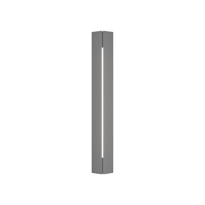 Gallery Outdoor Wall Light in Coastal Burnished Steel (35.9-Inch).