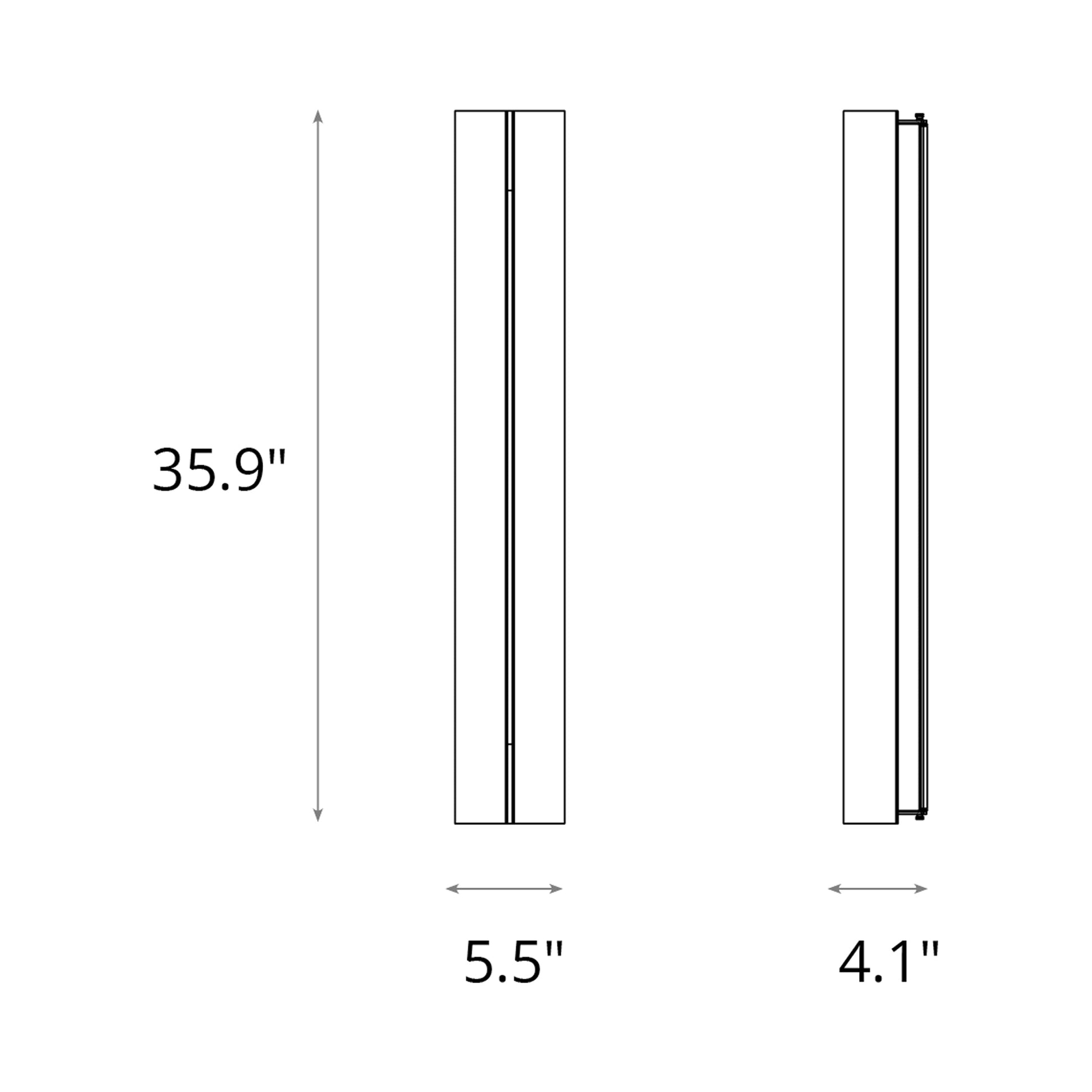 Gallery Outdoor Wall Light - line drawing.