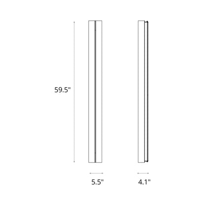 Gallery Outdoor Wall Light - line drawing.