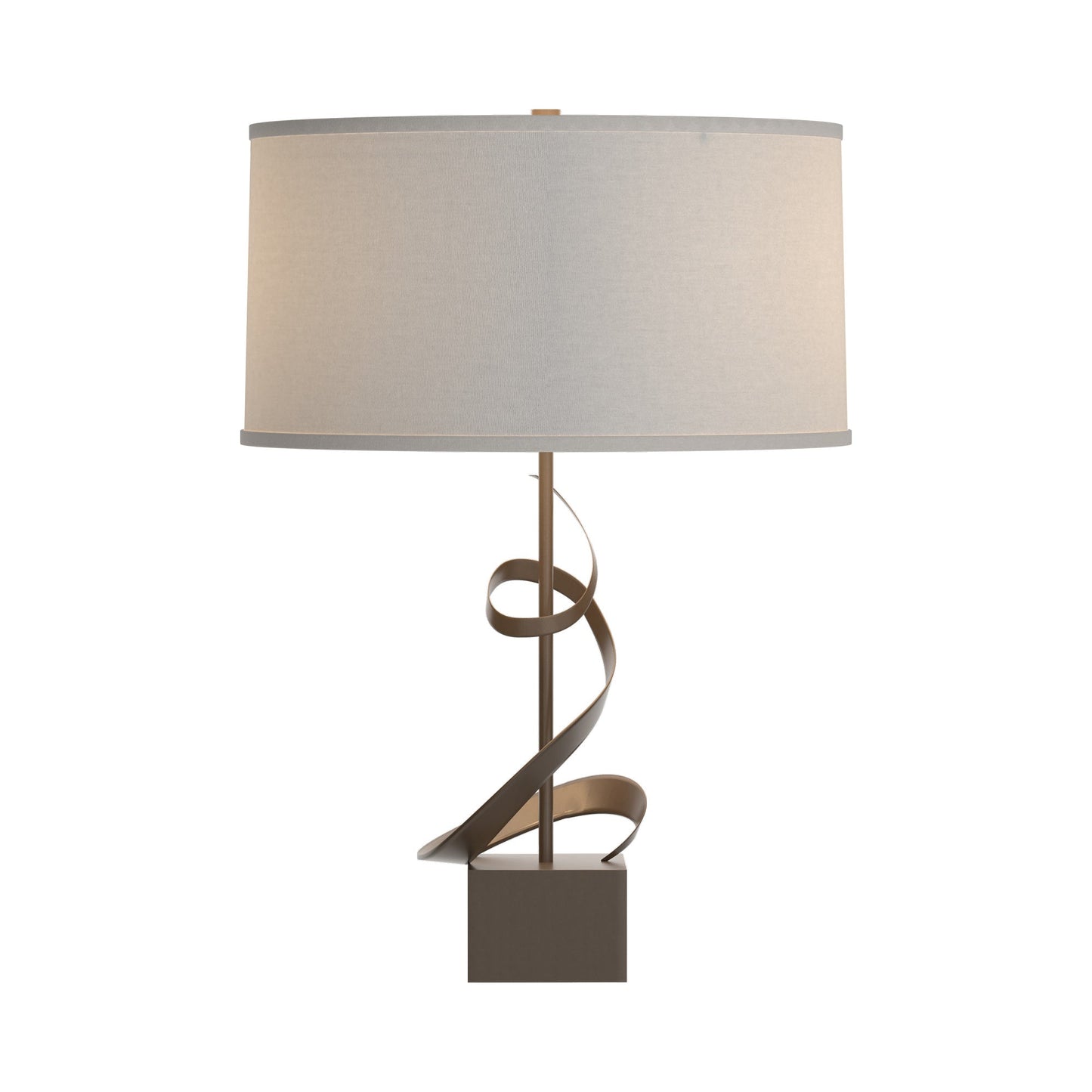 Gallery Spiral Table Lamp in Bronze/Flax.