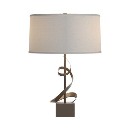 Gallery Spiral Table Lamp in Bronze/Flax.