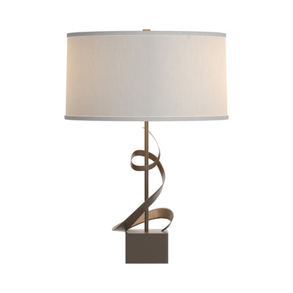 Gallery Spiral Table Lamp in Bronze/Natural Anna.