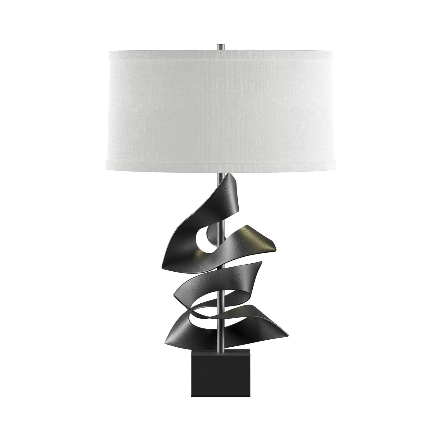 Gallery Twofold Table Lamp in Black/Natural Anna.