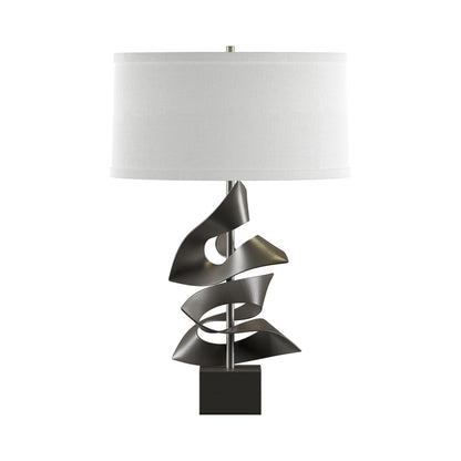 Gallery Twofold Table Lamp in Dark Smoke/Natural Anna.
