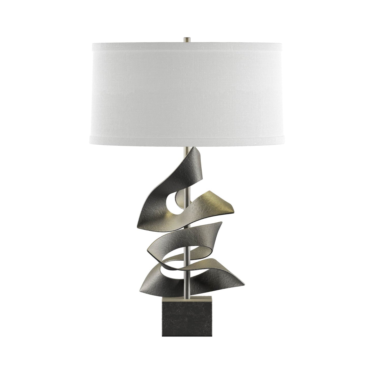 Gallery Twofold Table Lamp in Natural Iron/Natural Anna.