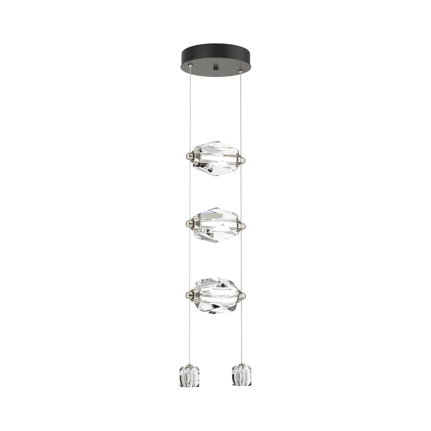 Gatsby LED Pendant Light in Dark Smoke (3-Light).