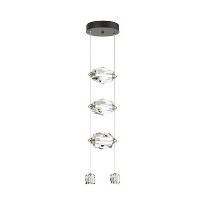 Gatsby LED Pendant Light in Dark Smoke (3-Light).
